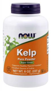 NOW Kelp Organic - moszat természetes jóddal, por, 227 g