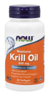 NOW Krill Oil Neptune, Kkrill olaj, 500 mg, 60 soft kapszulában
