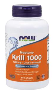 NOW Krill Oil Neptune (krill olajból),1000 mg, 60 softgel kapszulában