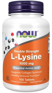 NOW L-lizin (L-lizin), 1000 mg, 100 tabletta