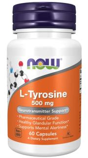 NOW L-tirozin, 500 mg, 60 kapszula