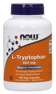 NOW L-Triptophan 500 mg, 120 növényi kapszula