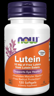 NOW Lutein 10 mg (szem egészsége), 120 lágyzselé kapszula
