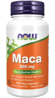 NOW Maca, Perui vízitorma, 500 mg, 100 gyógynövényes kapszula