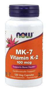 NOW MK-7 K2-vitamin, 100 mcg, 120 növényes kapszulában