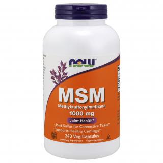 NOW MSM (Methylsulfonylmethan), 1000 mg, 240 növényi kapszulában