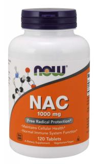 NOW NAC (N-acetil-L-cisztein) 1000 mg, 120 tabletta