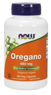 NOW Oregano, Oregánó 450 mg, 100 növényi kapszula