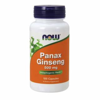 NOW Panax Ginseng, 500 mg, 100 kapszula