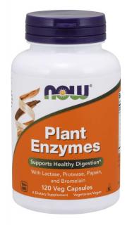 NOW Plant Enzymes, Növényenzimek, 120 növényi kapszulában
