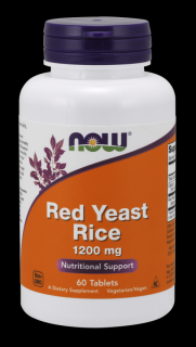 NOW Red Yeast Rice sűrítmény 10:1 kivonat (Red Yeast Rice, Extract), 1200 mg, 60 tabletta