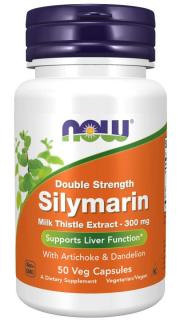 NOW Silymarin, Dupla erősségű szilimarin bogáncs kivonat. 300 mg, 50 gyógynövény kapszula