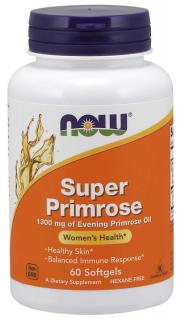 NOW Super Primrose 1300 mg, ligetszépe, 60 softgel kapszula