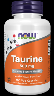 NOW  Taurin (Taurin) 500 mg, 100 gyógynövény kapszula