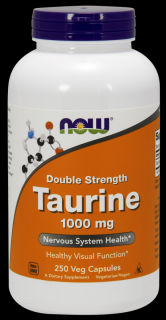NOW Taurine Double Strength 1000 mg, 250 gyógynövény kapszula