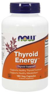 NOW Thyroid Energy, Pajzsmirigy, 180 növényi kapszulában