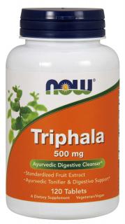 NOW Triphala, 500 mg, 120 tabletta