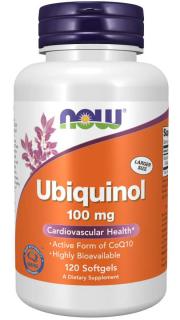 NOW Ubiquinol, Kaneka, 100mg, 120 softgel kapszulában