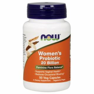 NOW Woman probiotic, Női probiotikum, 20 milliárd, 50 növényi kapszulában