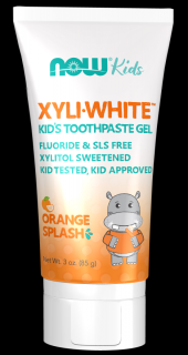 NOW XyliWhite Orange Splash, gyermek fogászati gél, narancs, 85 g