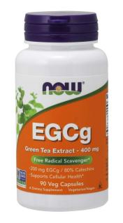 NOW Zöld tea kivonat EGCg-vel, 400 mg, 90 gyógynövényes kapszula