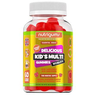 Nutrigums Kids Multi Vitality, multivitamin gyerekeknek, 60 db zselés cukorka  Étrend-kiegészítő