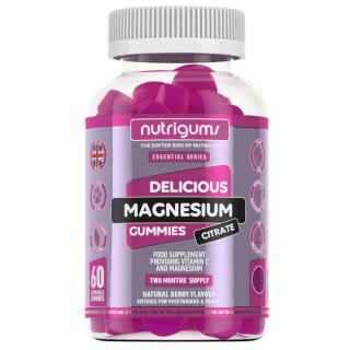 Nutrigums Magnézium-citrát,magnézium-citrát,60db zselés cukorka  Étrend-kiegészítő