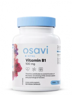 Osavi B1-vitamin, 100 mg, 60 db növényi kapszula  Étrend-kiegészítő