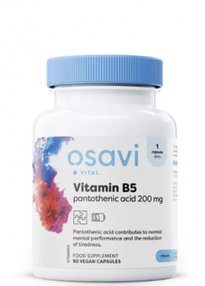 Osavi B5 vitamin, pantoténsav, 200 mg, 90 növényi kapszula  Étrend-kiegészítő