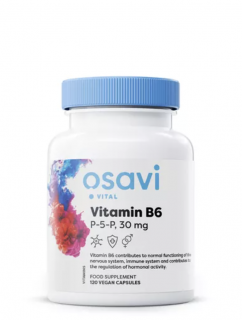 Osavi B6-vitamin (P-5-P), 30 mg, 60 növényi kapszula  Étrend-kiegészítő