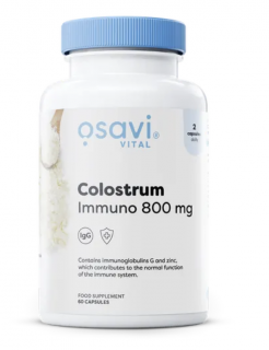Osavi Colostrum Bovinum Immuno, szarvasmarha kolosztrum, 800 mg, 60 kapszula  Étrend-kiegészítő