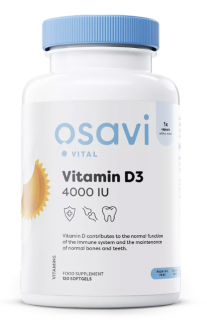 Osavi D3-vitamin, 4000 NE, 120 db lágyzselé kapszula  Étrend-kiegészítő