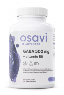 Osavi GABA 500 mg + B6-vitamin, 120 növényi kapszula, 120 adag  Étrend-kiegészítő