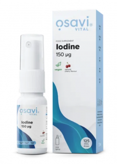 Osavi Iodine cseresznye ízű szájspray jóddal és cseresznye ízzel, 150 µg, 25 ml  Étrend-kiegészítő
