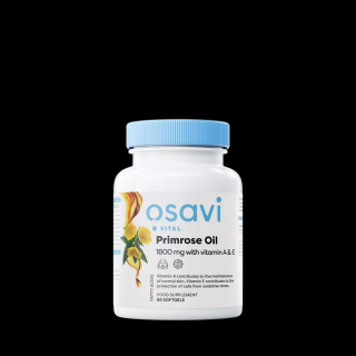 Osavi kankalinolaj A és E vitaminnal, Ligetszépe olaj A és E vitaminnal, 1800 mg, 60 növényi kapszula  étrend-kiegészítő