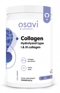 Osavi kollagén hidrolizált, hidrolizált kollagén por, I és III típusú, 600 g