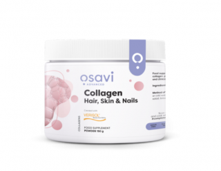 Osavi kollagén peptidek, haj, bőr és köröm, kollagén por (egészséges haj, bőr és köröm), 150 g