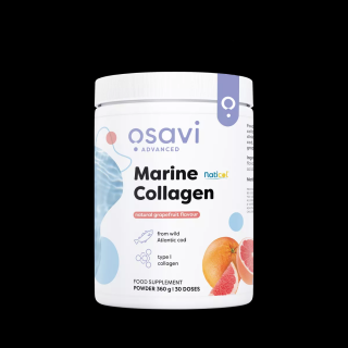 Osavi Marine Collagen Wild Cod Grapefruit, Tengeri kollagén vad tőkehalból, grapefruit, 360 g  Étrend-kiegészítő