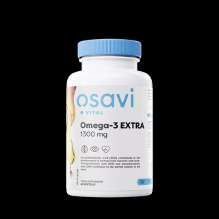 Osavi Omega-3 EXTRA, citrom, 1300 mg, 60 kapszula  étrend-kiegészítő