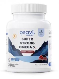 Osavi Super Strong Omega 3, 500 EPA / 250 DHA, 60 lágyzselé kapszula  Étrend-kiegészítő
