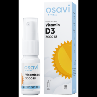 Osavi Vitamin D3 3000 NE, szájspray, 12,5 ml  Étrend-kiegészítő