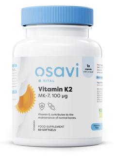 Osavi Vitamin K2 MK-7, 100 μg, 60 db lágyzselé kapszula  Étrend-kiegészítő