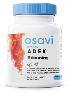 Osavi Vitamins ADEK, 60 db lágyzselé kapszula  Étrend-kiegészítő