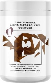 Performance Amino Electrolytes Complex, EAA + Elektrolitok, 600g  12 aminosavból álló komplex EAA + elektrolitok a sportolás során Íz: Cola