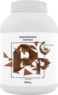 Performance protein, natív tejsavófehérje, csokoládé és banán, 1000 g  Natív tejsavófehérje, étrend-kiegészítő