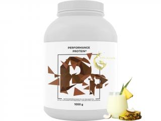 Performance Protein, natív tejsavófehérje, piña colada  Natív tejsavófehérje kolosztrummal és kollagénnel, étrend-kiegészítő Tömeg: 1000 g
