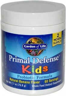 Primal Defense Kids, banán (probiotikumok gyerekeknek, banán), 81 g