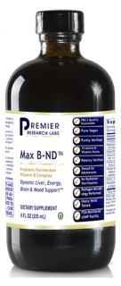 PRL Max B-ND, Probiotikusan fermentált B-vitamin komplex, 235 ml, 94 adag  Étrend-kiegészítő