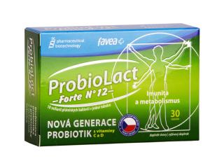 ProbioLact forte N°12, Probiotikumok prebiotikumokkal, 30 kapszula  Étrend-kiegészítő