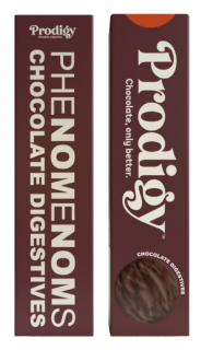 Prodigy Phenomenoms Chocolate Digestive keksz, csokis digestive keksz, 128 g